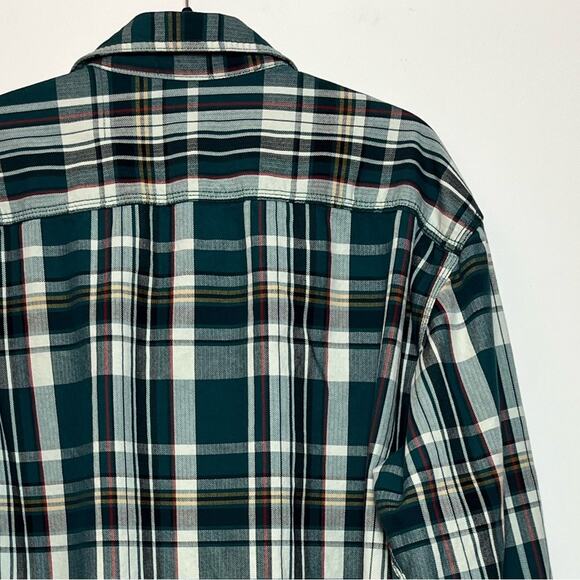 G.H. BASS & CO.  Button Down Shirt Men's Size XXL 100% Cotton Plaid Green - Picture 8 of 15